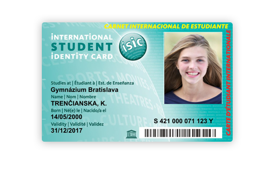 Duplikát - ISIC klasik